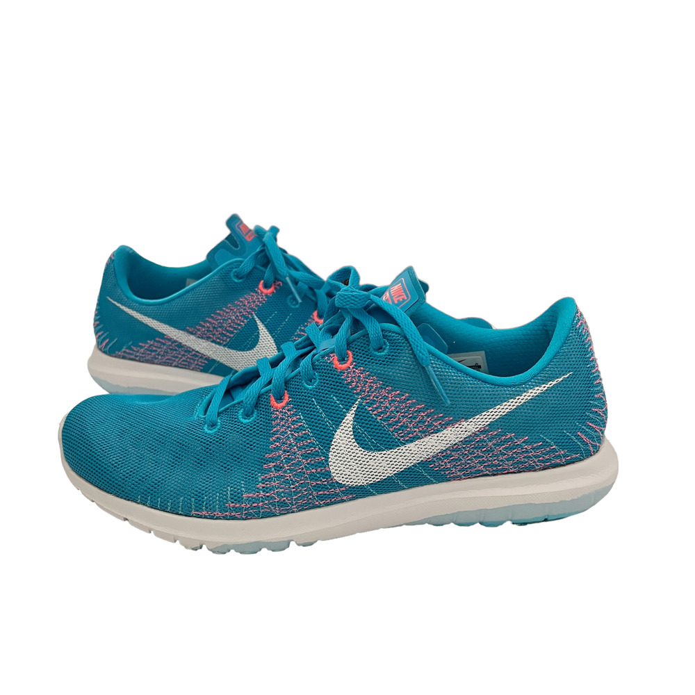 Nike Flex Fury Shoes Blue White Running Sneakers Womens US Size 10 705299 401
